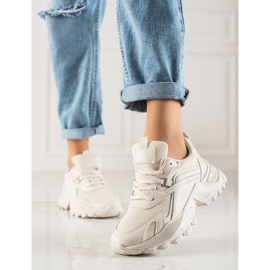 TRENDI Beige Fashion Sneakers 2 TRENDI Beige Fashion Sneakers 2