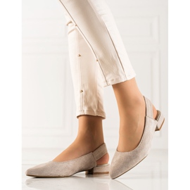 Goodin Classic Pumps With An Open Heel beige 1