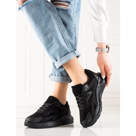 TRENDI Suede Sneakers black 2