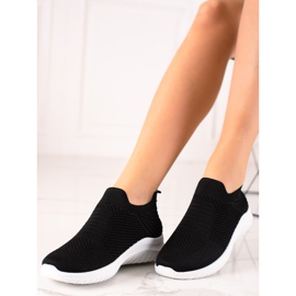 TRENDI Comfortable Slip-On Shoes black 1