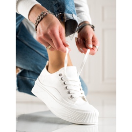 Seastar White Sneakers On The Platform 1