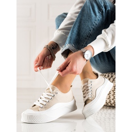 Seastar Beige Sneakers On The Platform 1