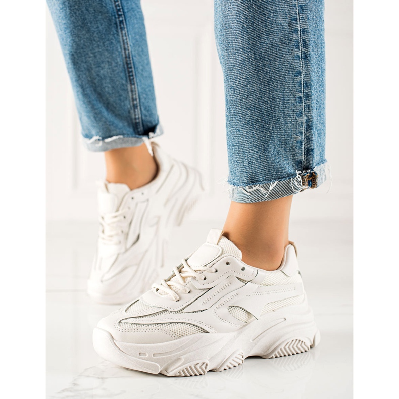 Seastar Fashionable Sneakers With Mesh beige 1