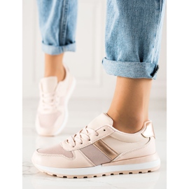 TRENDI Stylish Sneakers With Mesh pink 1