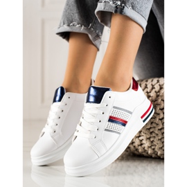 TRENDI Casual White Sport Shoes 1