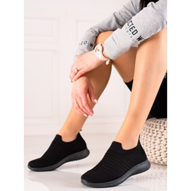 TRENDI Comfortable sports sneakers black 1