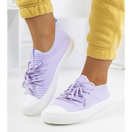 Medina purple women's sneakers violet 2
