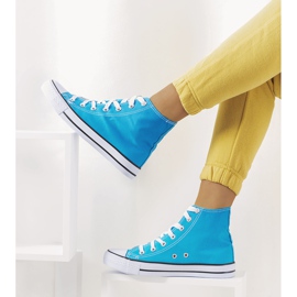 Blue Felis ankle sneakers 1
