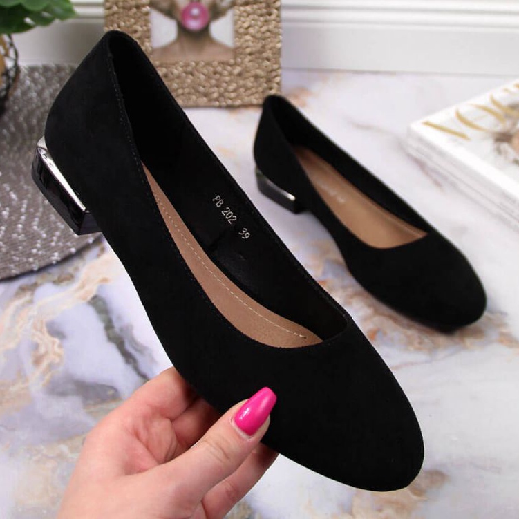 Suede ballerinas Sergio Leone W SK361A black 1