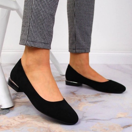 Suede ballerinas Sergio Leone W SK361A black 2