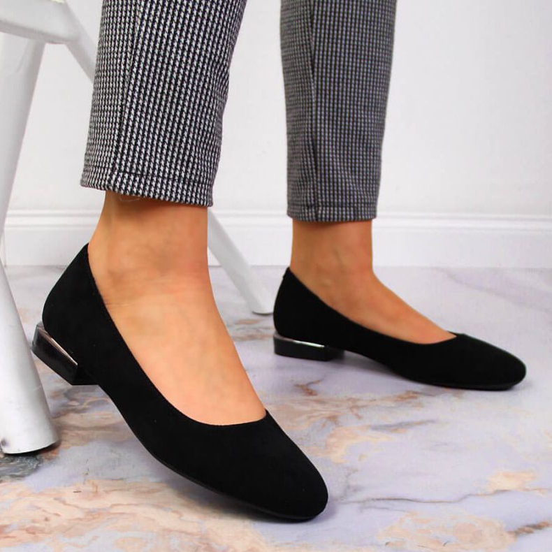 Suede ballerinas Sergio Leone W SK361A black 2