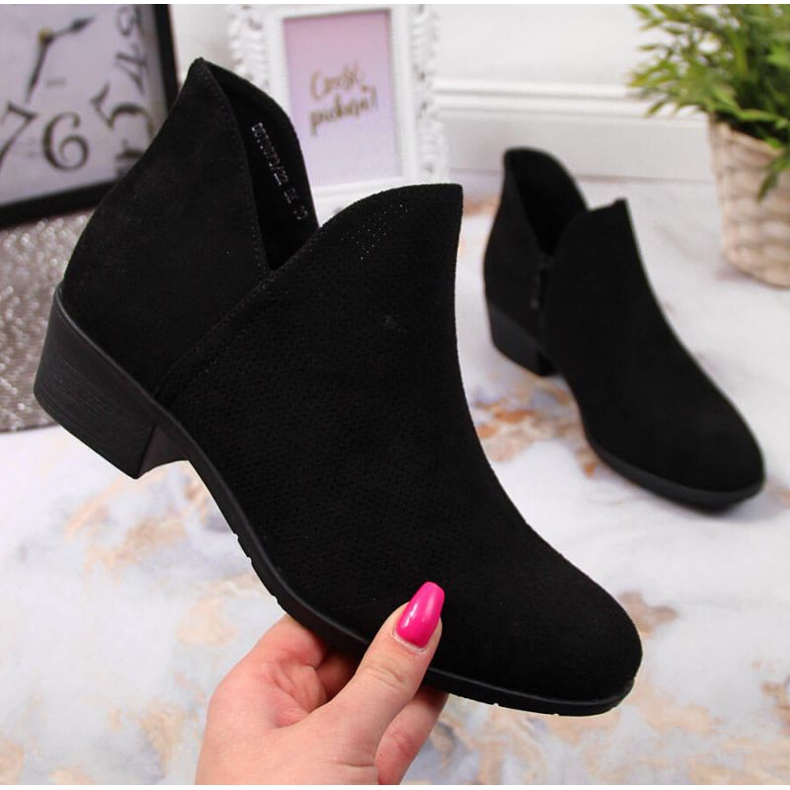 Black Filippo W PAW319A openwork boots 1