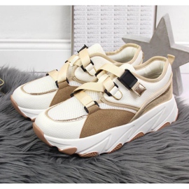 Sneakers on the platform Potocki W WOL55 cream beige 2