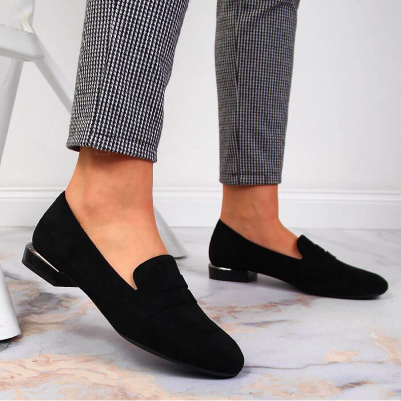 Black Sergio Leone W SK359 moccasin shoes 2