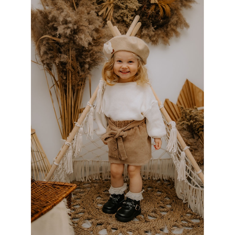 FR1 Children's Boots Warmed With Fur Black Flossie 1