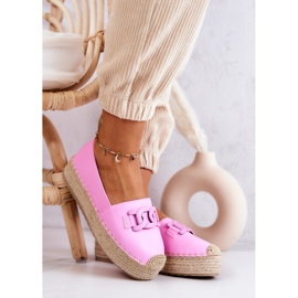 FB2 Classic Espadrilles On The Pink Julianne Platform 1