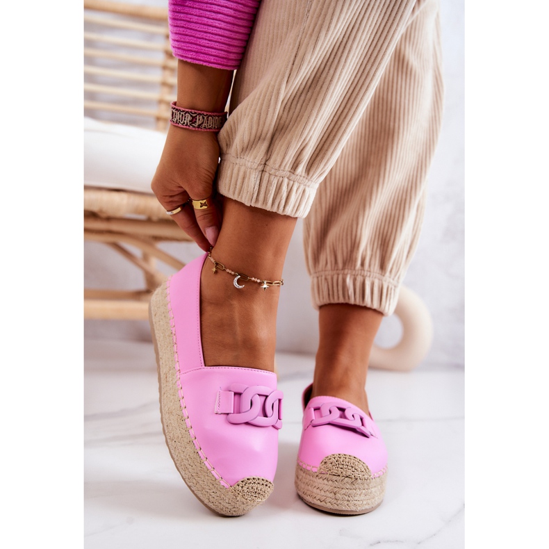 FB2 Classic Espadrilles On The Pink Julianne Platform 2
