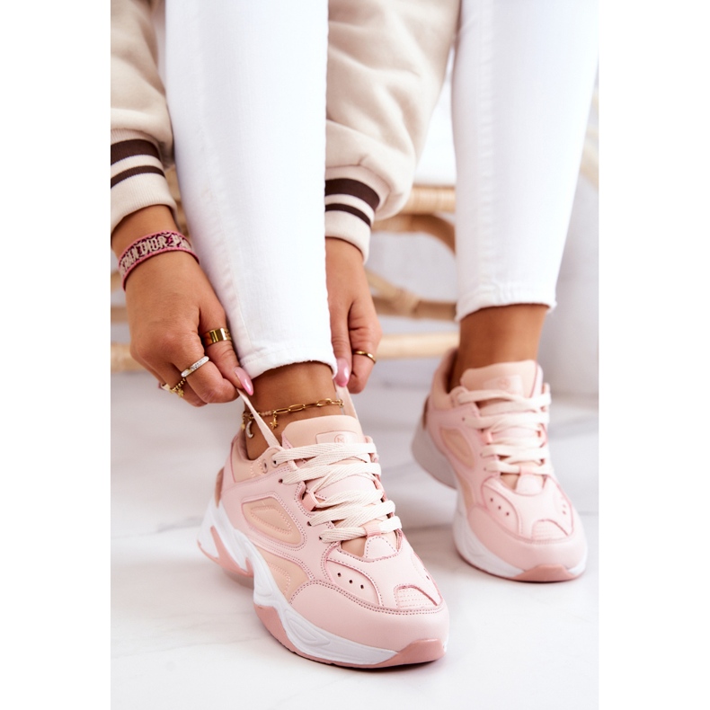 Women's sports shoes, tied with pink Hassie 2