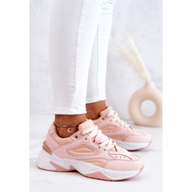 Women's sports shoes, tied with pink Hassie 1