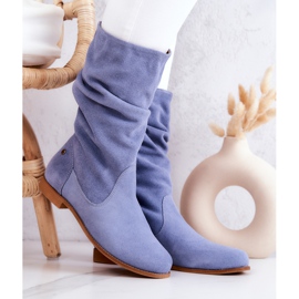 Women's Suede Boots Maciejka 05057-06 Blue 2