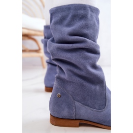 Women's Suede Boots Maciejka 05057-06 Blue 1