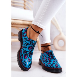 Women's Oxfords Maciejka 04087-47 Leather Shoes Blue multicolored 2 Women's Oxfords Maciejka 04087-47 Leather Shoes Blue multicolored 2