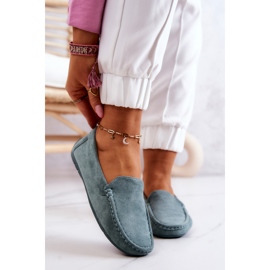 Women's Suede Loafers Mint Morreno green 1 Women's Suede Loafers Mint Morreno green 1