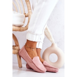 Women's Suede Loafers Pink Morreno 2 Women's Suede Loafers Pink Morreno 2