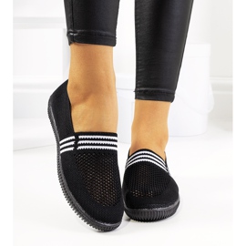 Black Tanya openwork sneakers 1