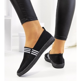 Black Tanya openwork sneakers 2