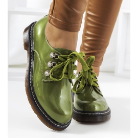 Green lacquered shoes by Kristina 1