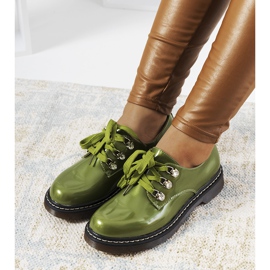 Green lacquered shoes by Kristina 2