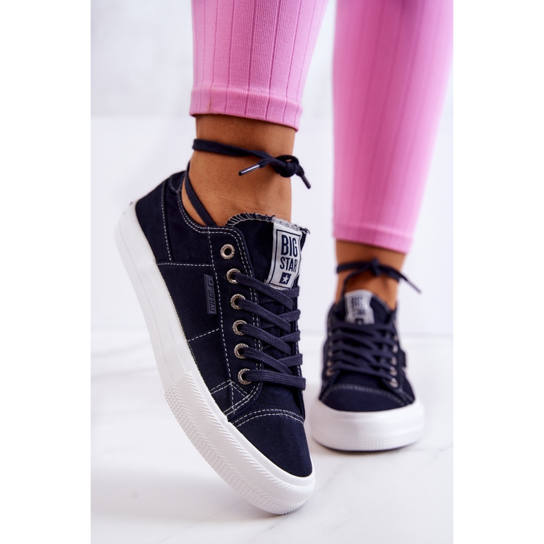 Women's Sneakers Big Star JJ274099 Navy blue sneakers 2
