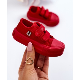 Children's Classic Sneakers Big Star JJ374041 Red 1