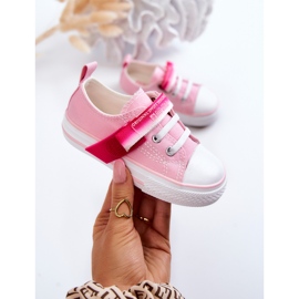Children's Low Sneakers Big Star JJ374078 Pink 1