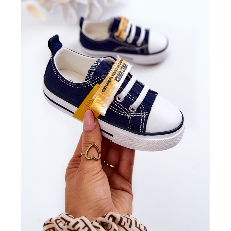 Children's Low Sneakers Big Star JJ374077 Navy Blue 1
