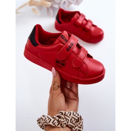 Children's Sneakers With Velcro Big Star DD374030 Red-Black 1