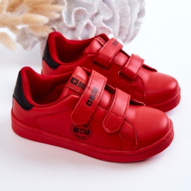 Children's Sneakers With Velcro Big Star DD374030 Red-Black 2