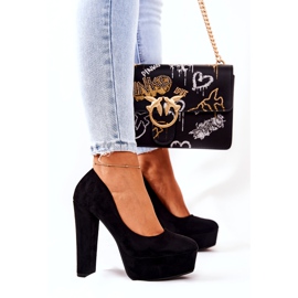 WS1 Suede Pumps On The Black Bemiso Platform 3