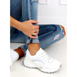 White LA87P White sports shoes 1