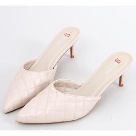 Quilted heel slippers Gloria Beige 2
