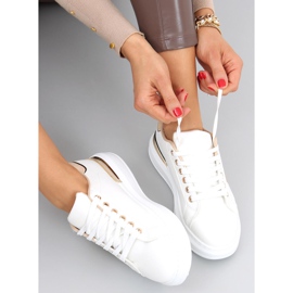 Silvia WH / BEIGE women's sneakers white 1