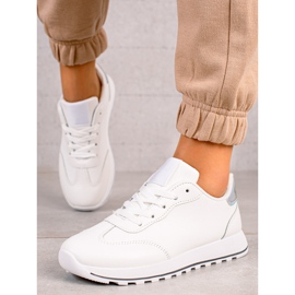 TRENDI Classic sport shoes made of eco leather white 1