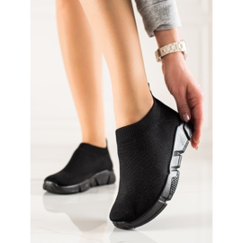 SUPER COOL Comfortable Slip-On Sports Shoes black 2