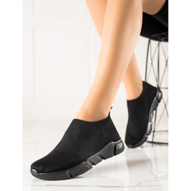 SUPER COOL Comfortable Slip-On Sports Shoes black 1