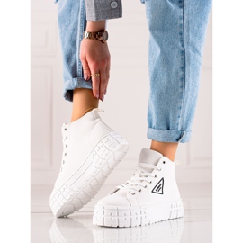 TRENDI High-top Fashion Shoes white 1