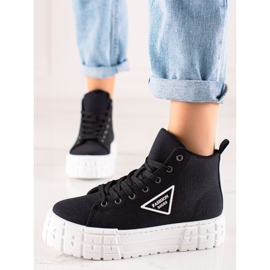 TRENDI High-top Fashion Shoes black 2