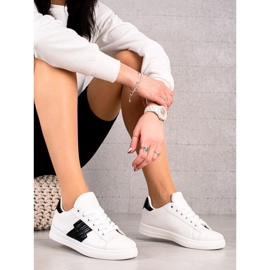 TRENDI Sneakers With Black Insert white 1