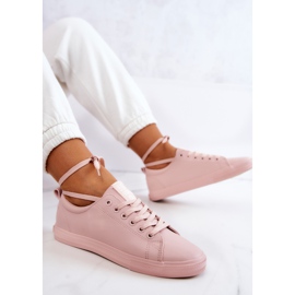 Women's Leather Sneakers Big Star JJ274071 Light Pink 8