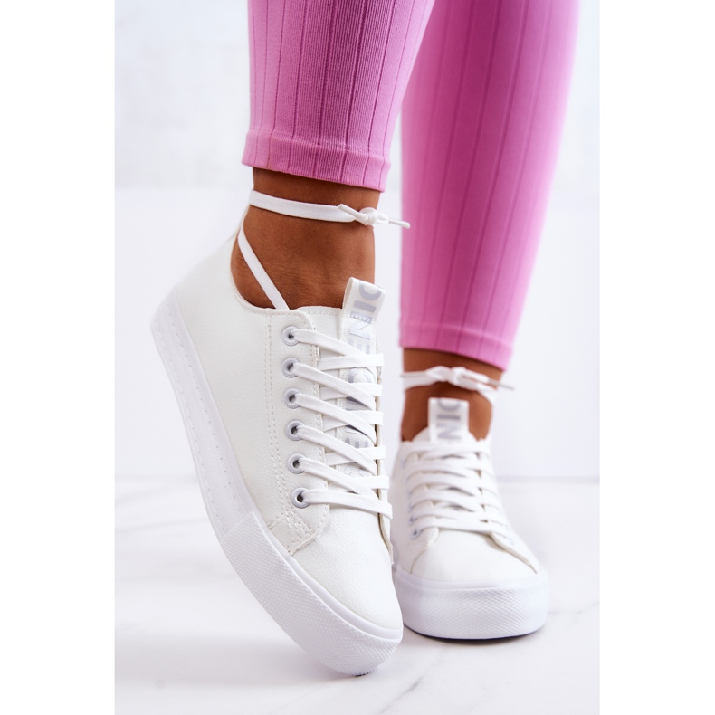 PS1 Women's Leather Sneakers White Mikayla 1